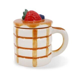 Pancake Mug with Strawberry Blueberries and Syrup -Bullseye's NWOB 2ea available
